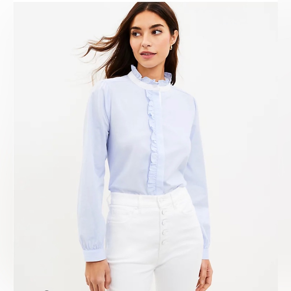 LOFT Ruffle Shirt